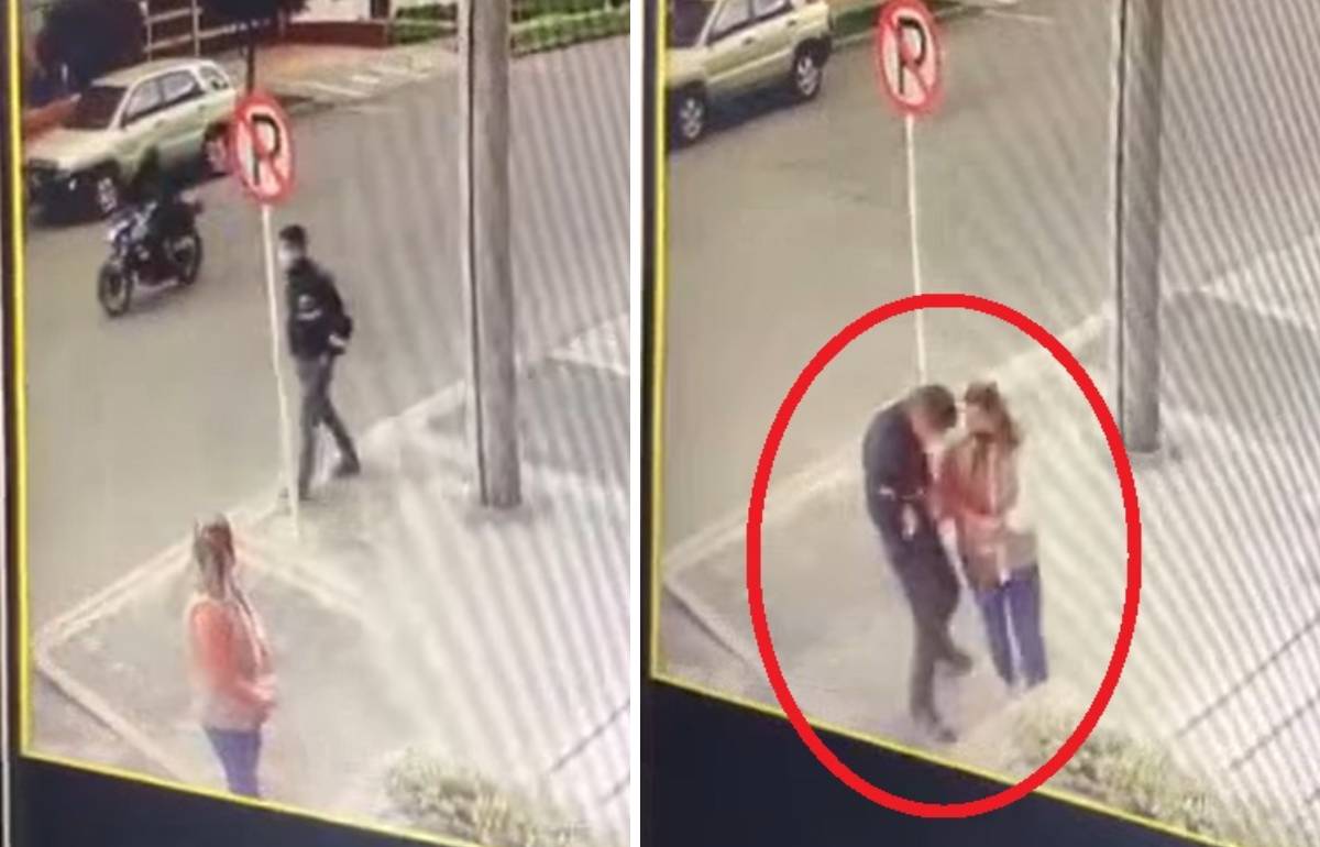 Video: hombre vestido con prendas del Sitp robó a mujer en Bogotá
