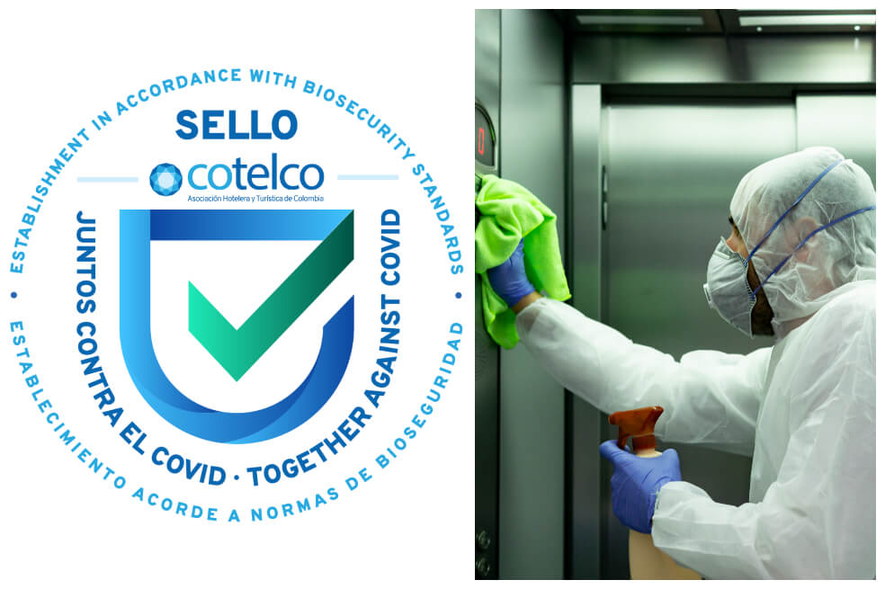 “Juntos contra el COVID”, el sello que respalda los protocolos de bioseguridad en los hoteles