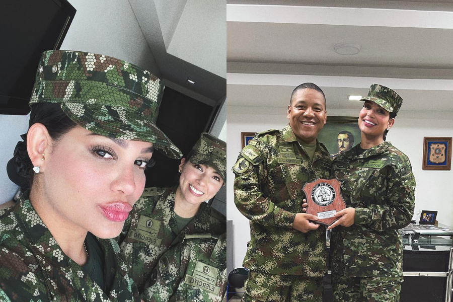 Video | Andrea Valdiri: la nueva madrina del Ejercito Nacional de Colombia