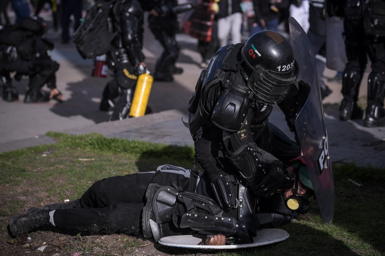 En fotos: Enfrentamientos en Portal Américas durante las protestas del 20 de julio