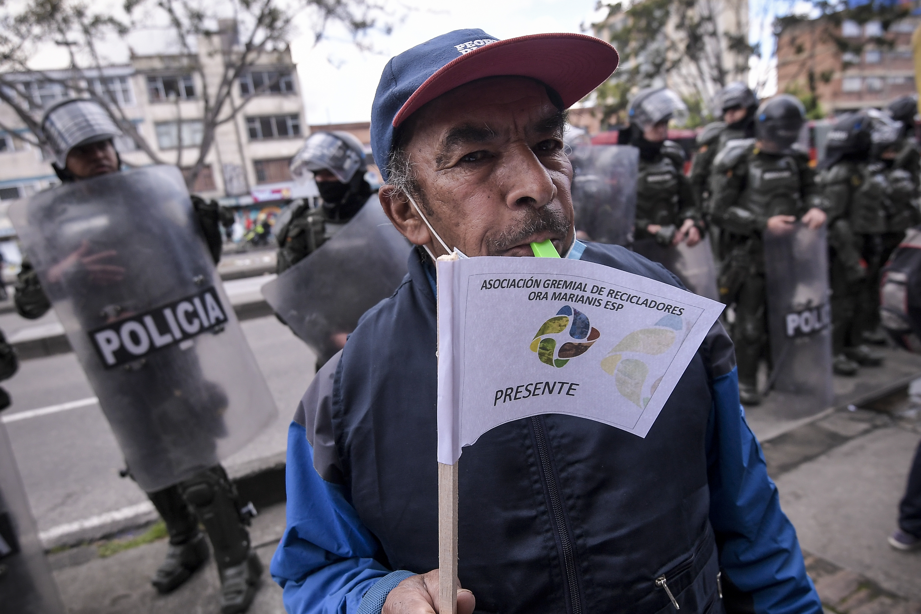Protesta de Recicladores en Bogotá