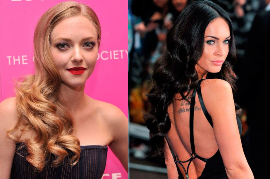 Las actrices Amanda Seyfried y Megan Fox.