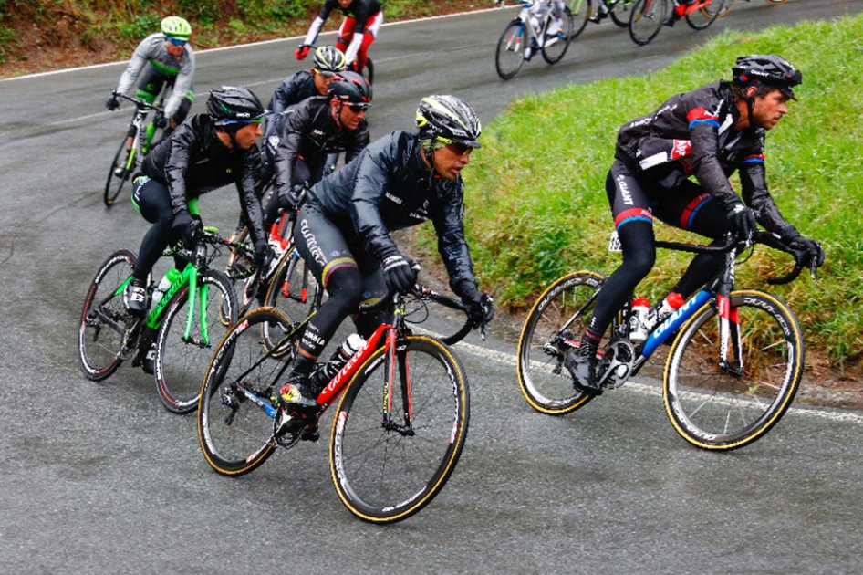 Miguel Ángel Rubiano, tercero en la segunda etapa de la Vuelta a Castilla y León. Foto: colombiacyclingpro.com