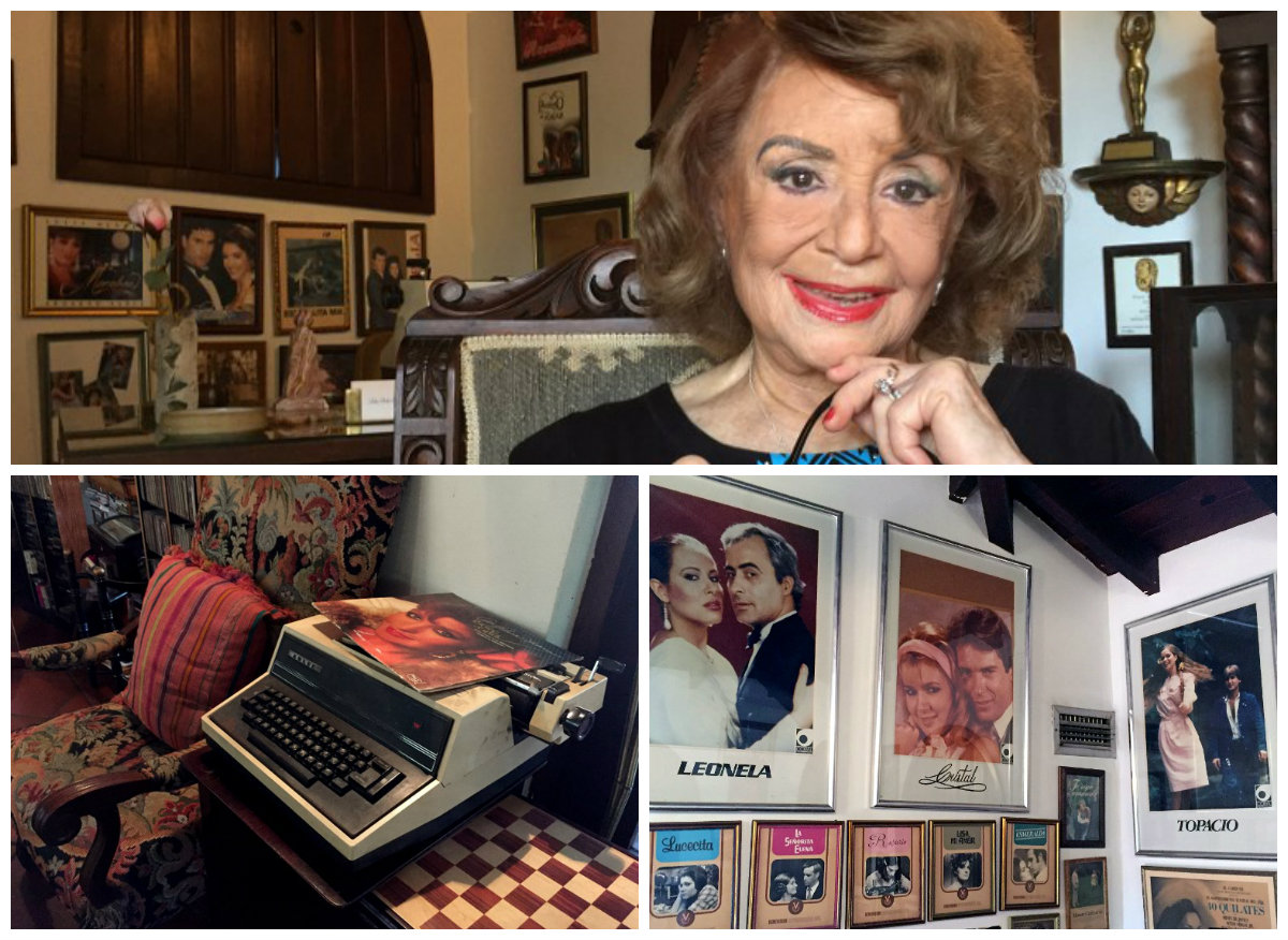 Delia Fiallo comenzó a escribir radionovelas en 1950 hasta que realizó en 1957 un guion para su primera telenovela por episodios. / AFP
