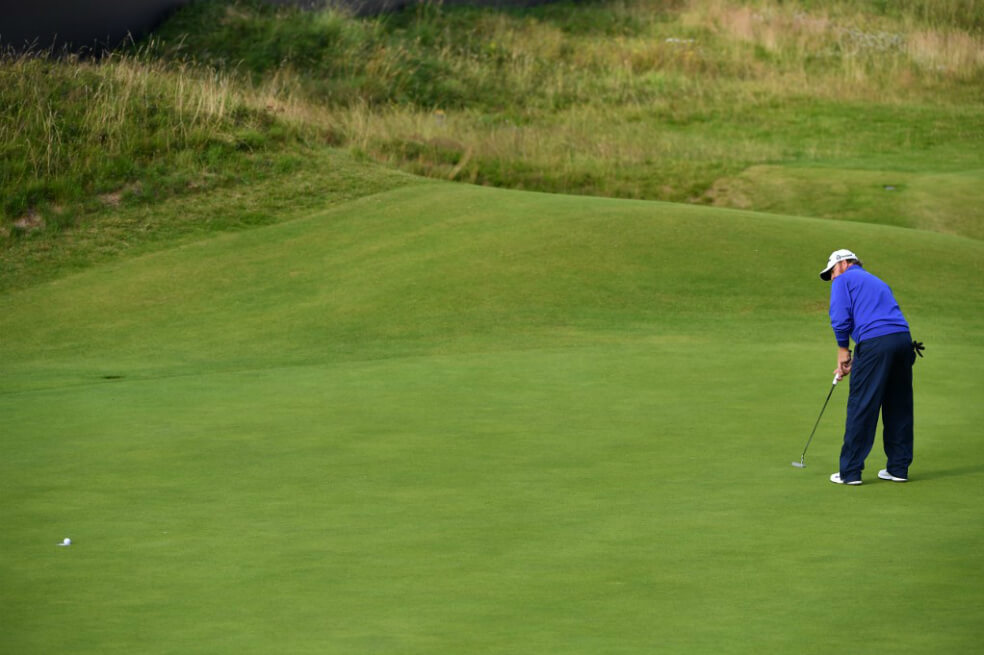 J. B. Holmes, primer líder del Abierto Británico