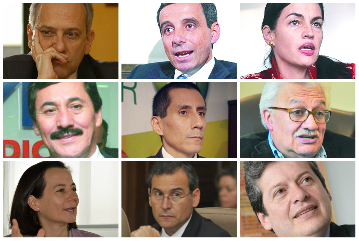José Obdulio Gaviria - Miguel Gómez - Sofía Gaviria - Bernabé Celis - Jimmy Chamorro - Everth Bustamante – Clara Rojas - Juan Manuel Corzo - Alirio Uribe Muñoz.