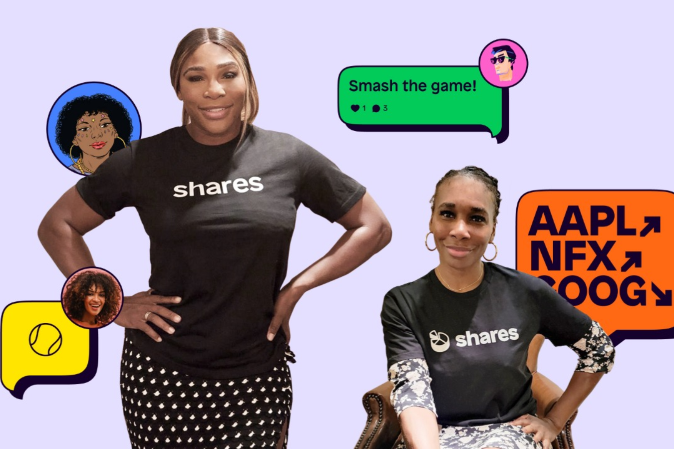¿Qué es Shares? La nueva inversión de Serena y Venus Williams