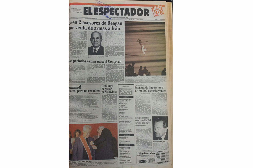 Estas eran las noticias del 26 de noviembre de 1986