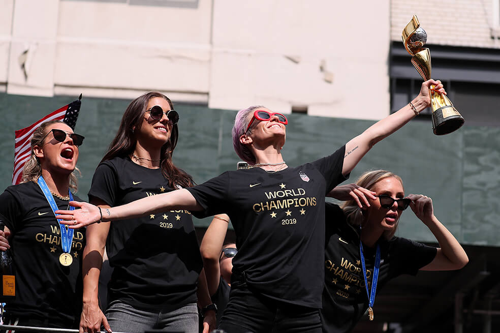 Así fue el recibimiento a las jugadoras de Estados Unidos por la Victoria del Mundial de Fútbol Femenino