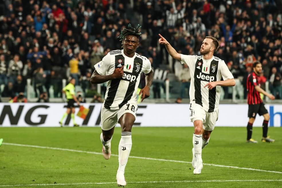 El italiano Moise Kean le dio el triunfo a la Juventus y lo puso a un paso del título en Serie A