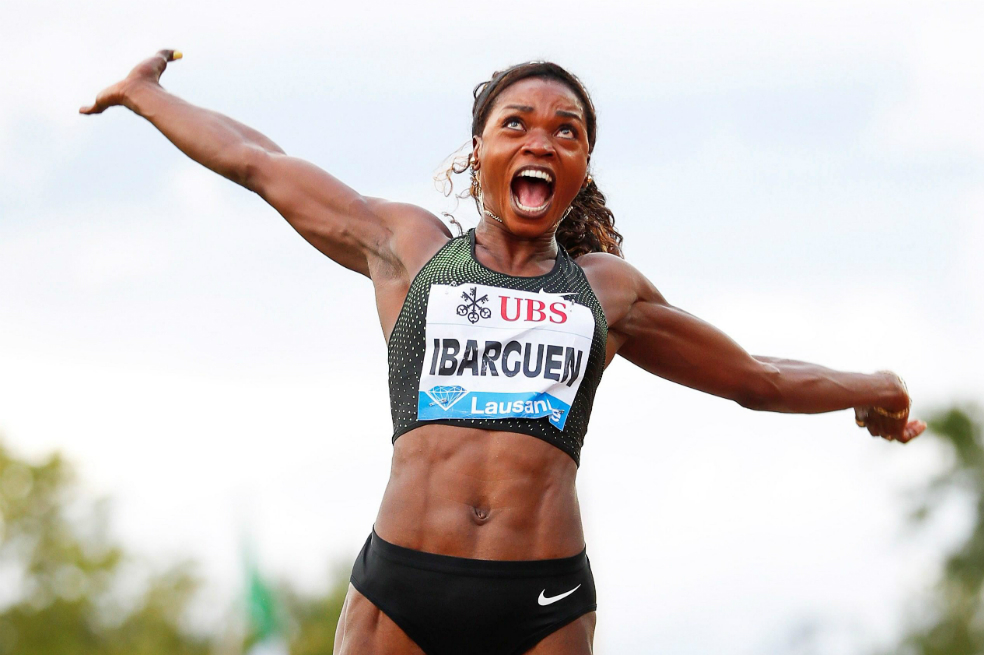 Caterine Ibargüen, tercera en salto largo de la Liga Diamante