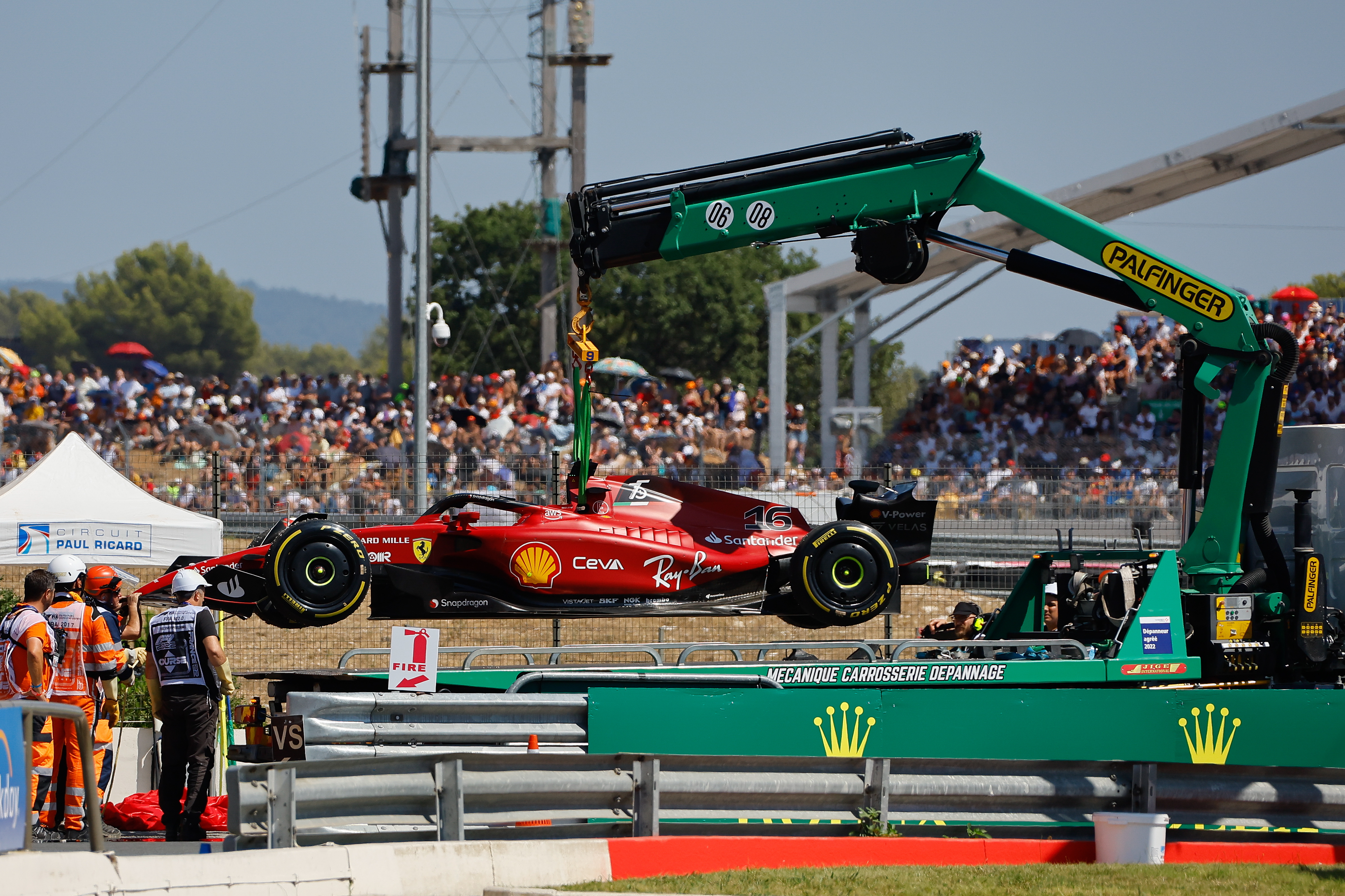 Video: La rabia de Leclerc tras el accidente que lo hizo retirar del GP de Francia