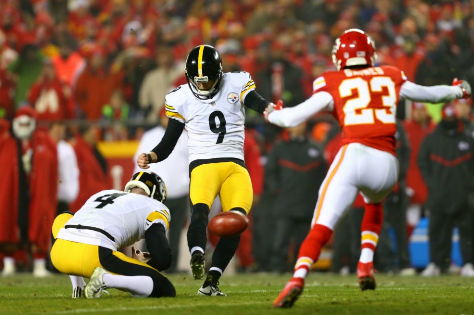 En los pies de Chris Boswell estuvo la clave de la victoria. / AFP