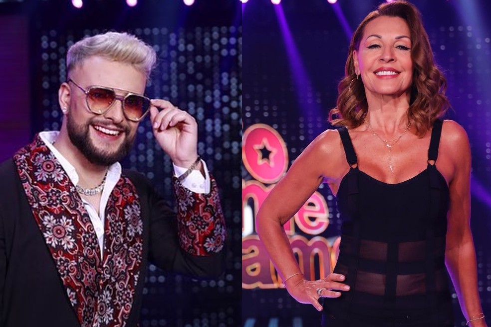 ‘Yo me llamo’: así fue el beso entre Amparo Grisales y el imitador de Maluma