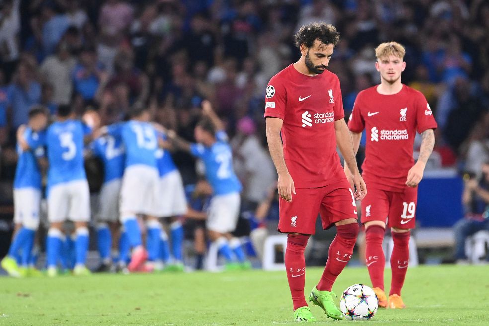 ¡Crisis en el equipo de Luis Díaz! Liverpool, goleado por Napoli en la Champions