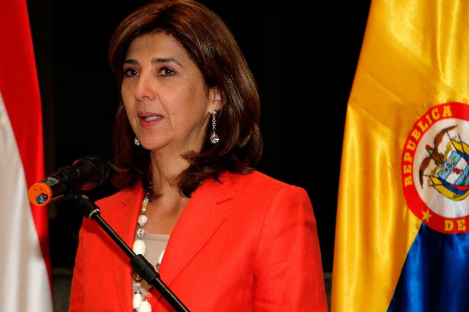 La canciller colombiana, María Angela Holguín.