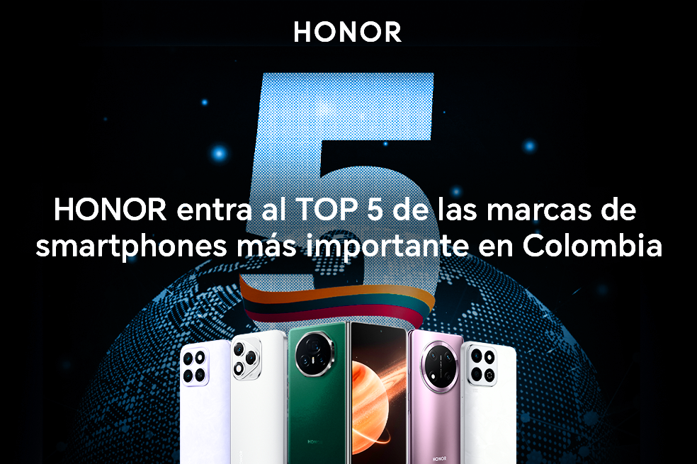 HONOR irrumpe en el Top 4 de Latinoamérica y entra al Top 5 en Colombia