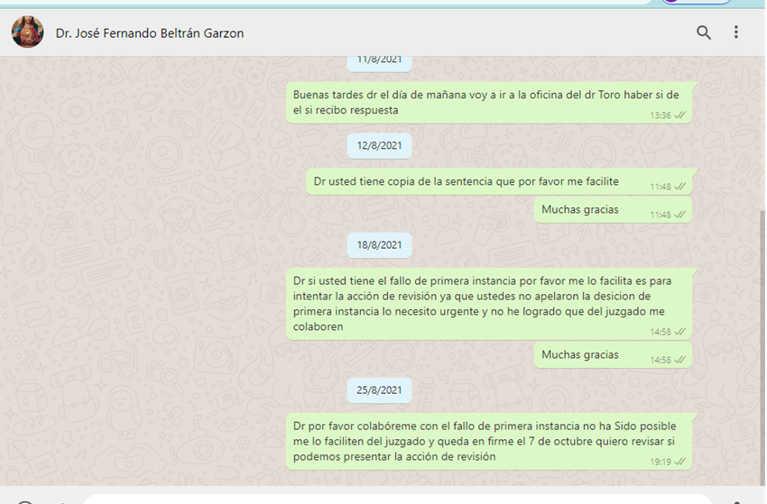 Material aportado en el expediente de tutela.
