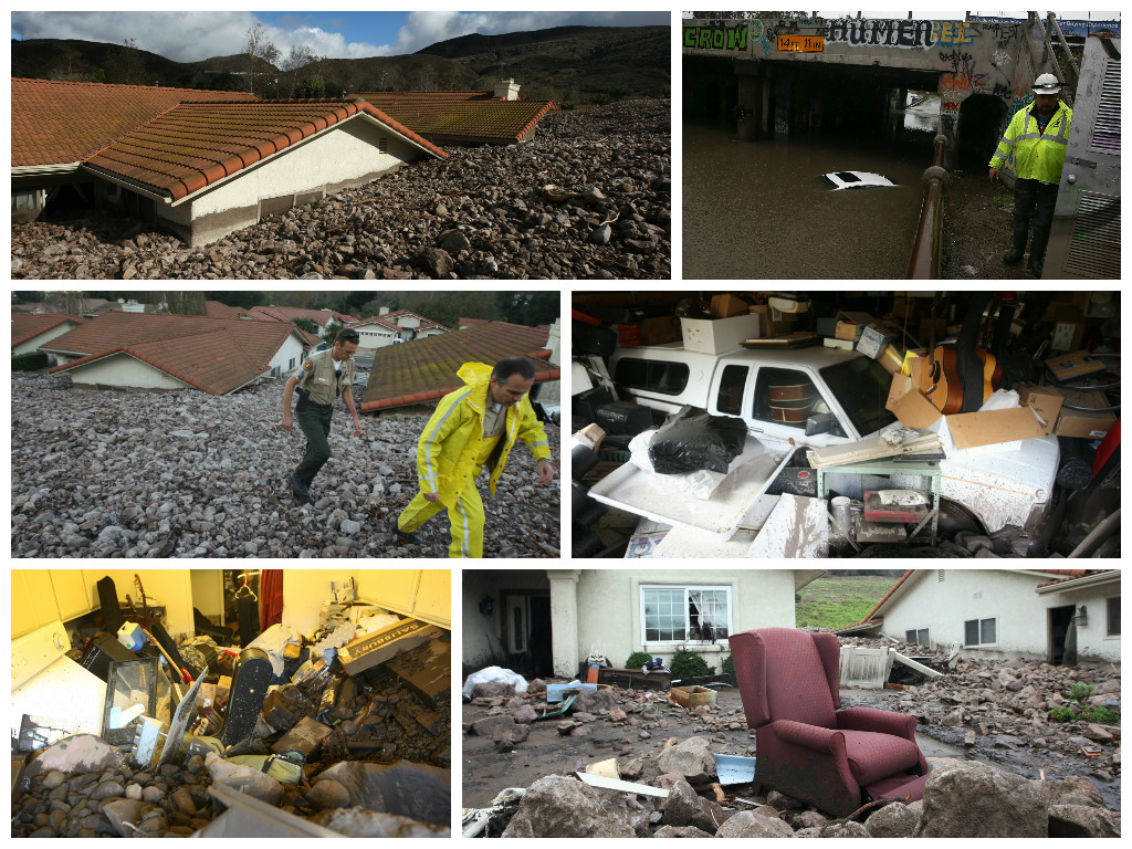 Galería: Fuerte tormenta en EE.UU. provocó deslizamientos de rocas y caída de árboles