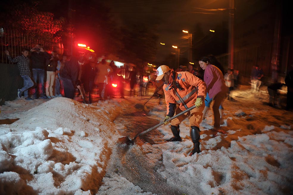 La Fragüita fue uno de los barrios más afectados por la granizada del domingo. / Cristian Garavito