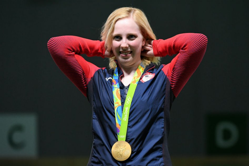 Virginia Trasher se colgó el primer oro en los Juegos Olímpicos. Foto: AFP