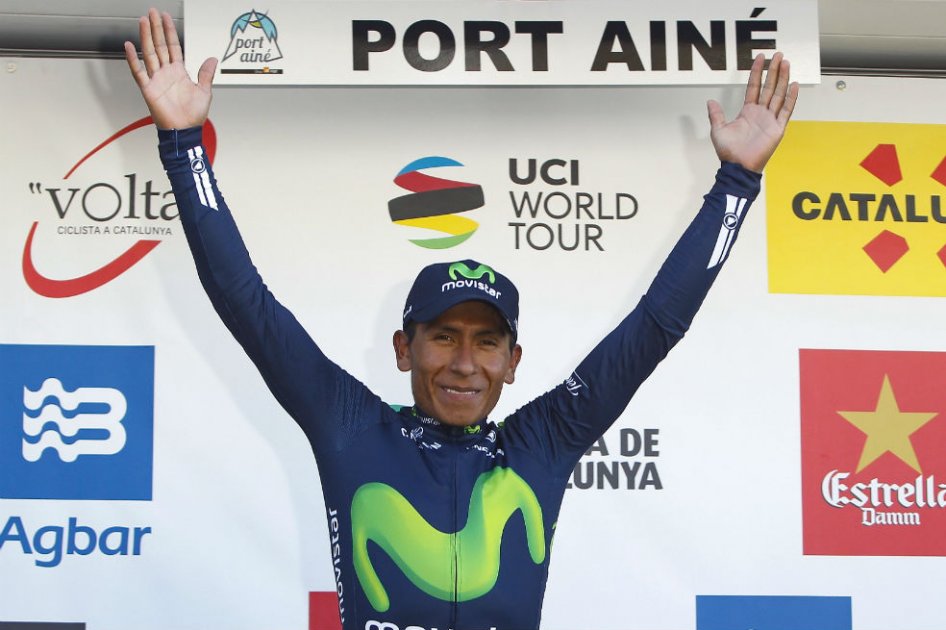 Nairo Quintana ganó la Vuelta a Cataluña. Foto: AFP