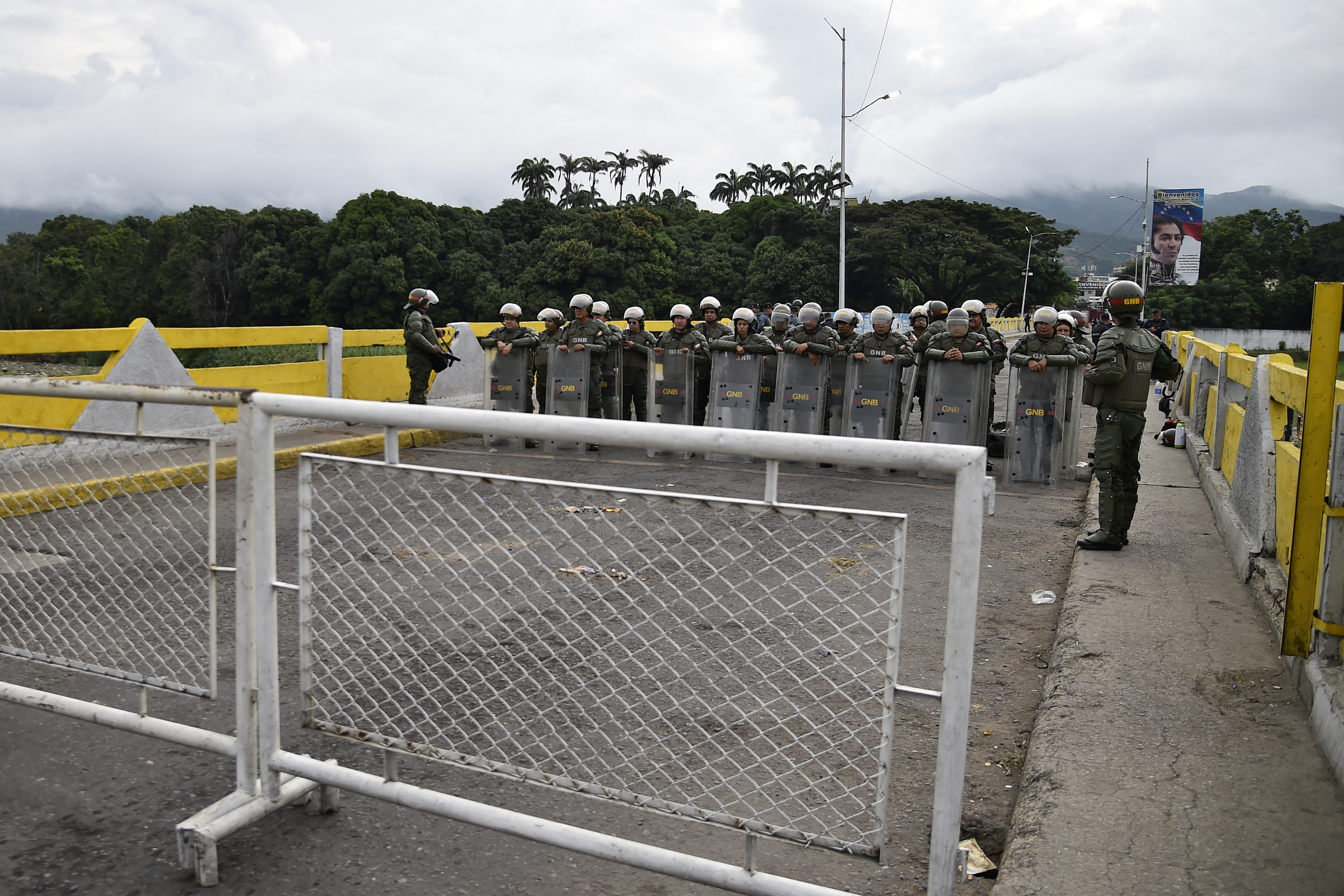 Frontera entre Colombia y Venezuela este viernes, del lado de Cúcuta.
