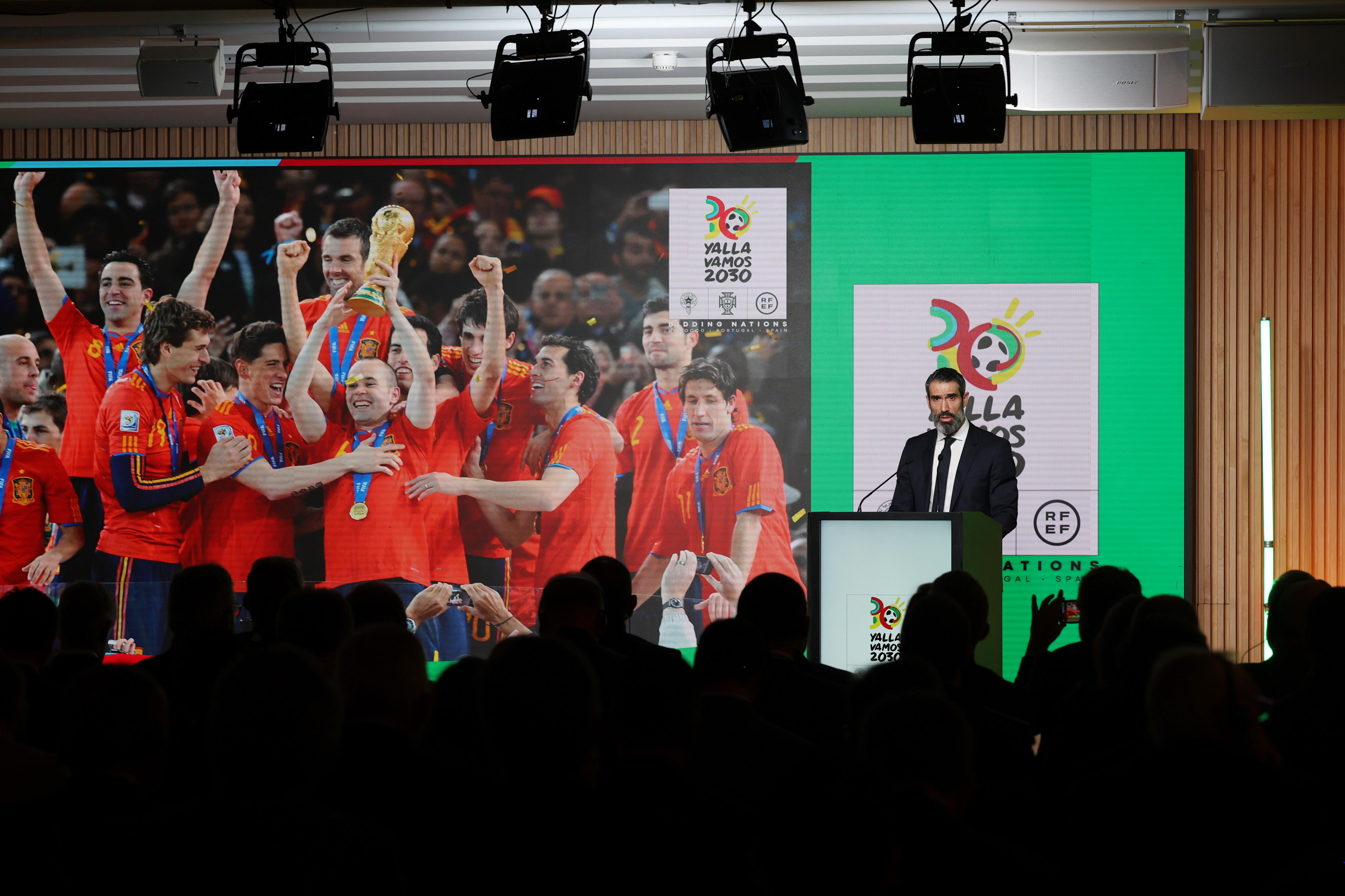 Cristiano Ronaldo y Andrés Iniesta, los embajadores del Mundial 2030