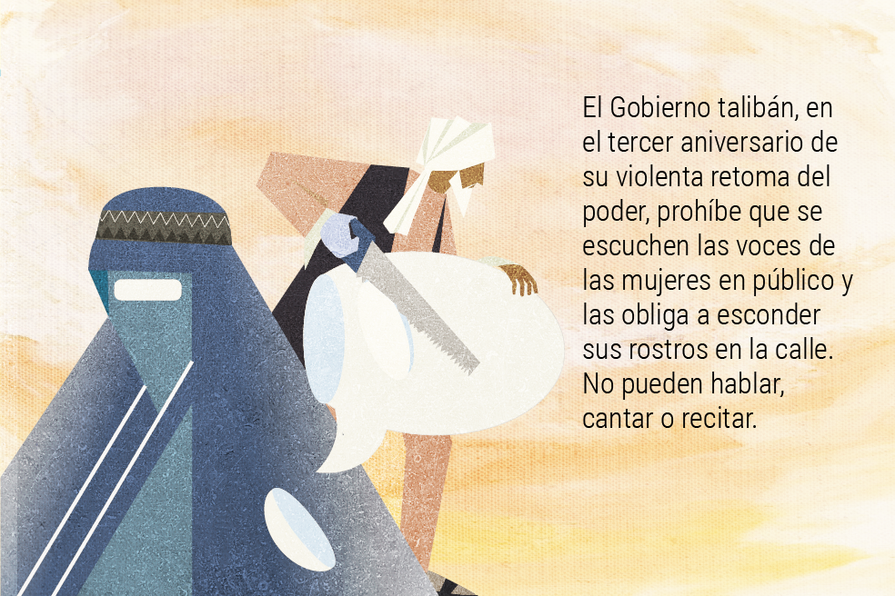 Los talibanes silencian cada vez más a las mujeres en Afganistán.