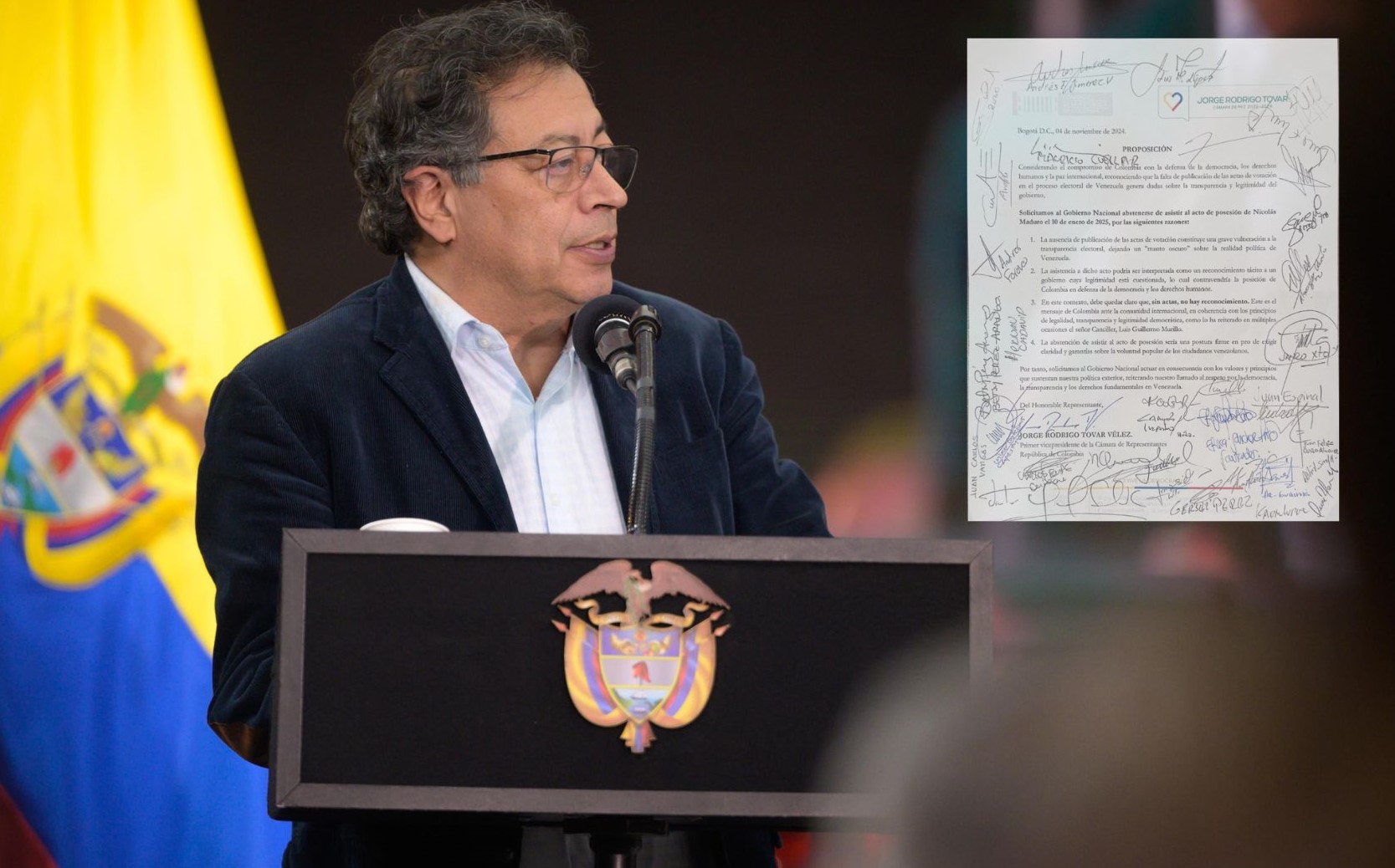 “En su debido momento decidiré”: Petro a congresistas que piden no ir a posesión de Maduro