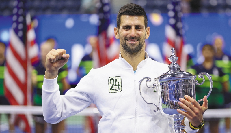 Djokovic, campeón del US Open, es el máximo ganador de grand slams en la historia
