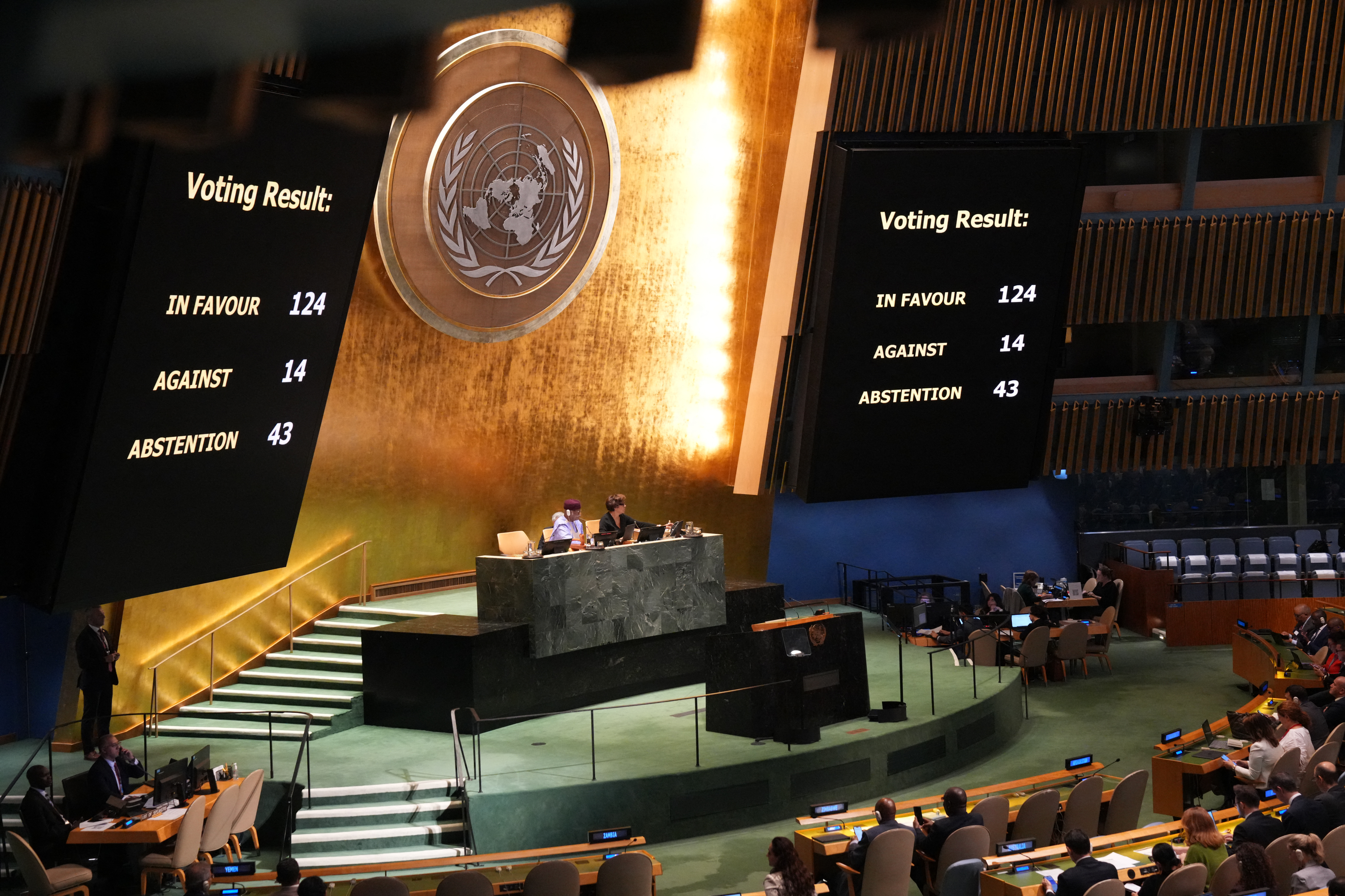 Asamblea de la ONU exige acabar ocupaciones israelíes en territorios palestinos