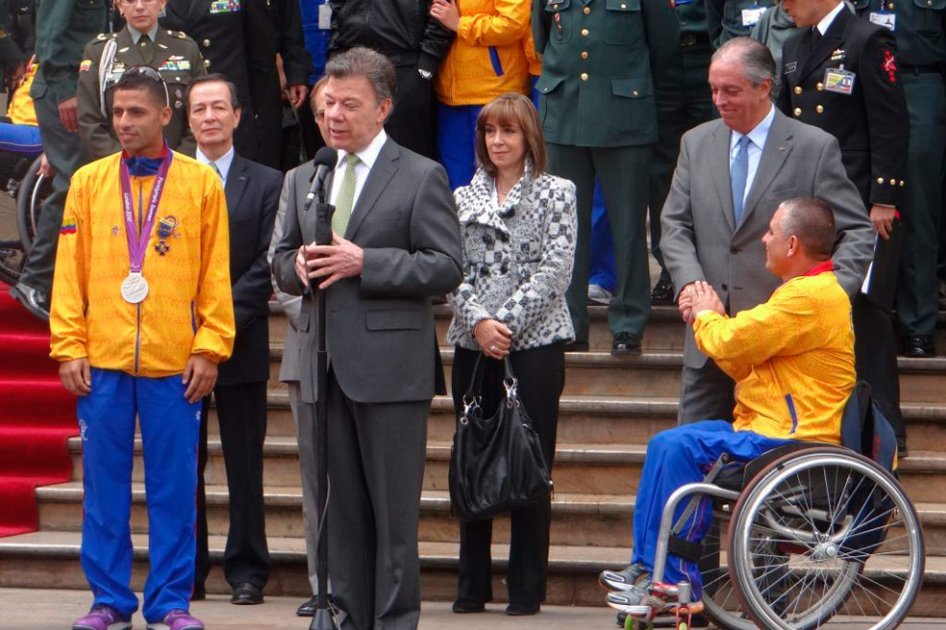 Medallistas paralímpicos recibieron la orden de Boyacá