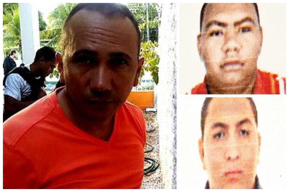 Marcos Figueroa, alias ‘Marquitos’, Pedro Enrique Ospino Cobo, alias ‘Balacho’, y Juan Carlos Vega Figueroa, alias ‘Pirín’. / Archivo