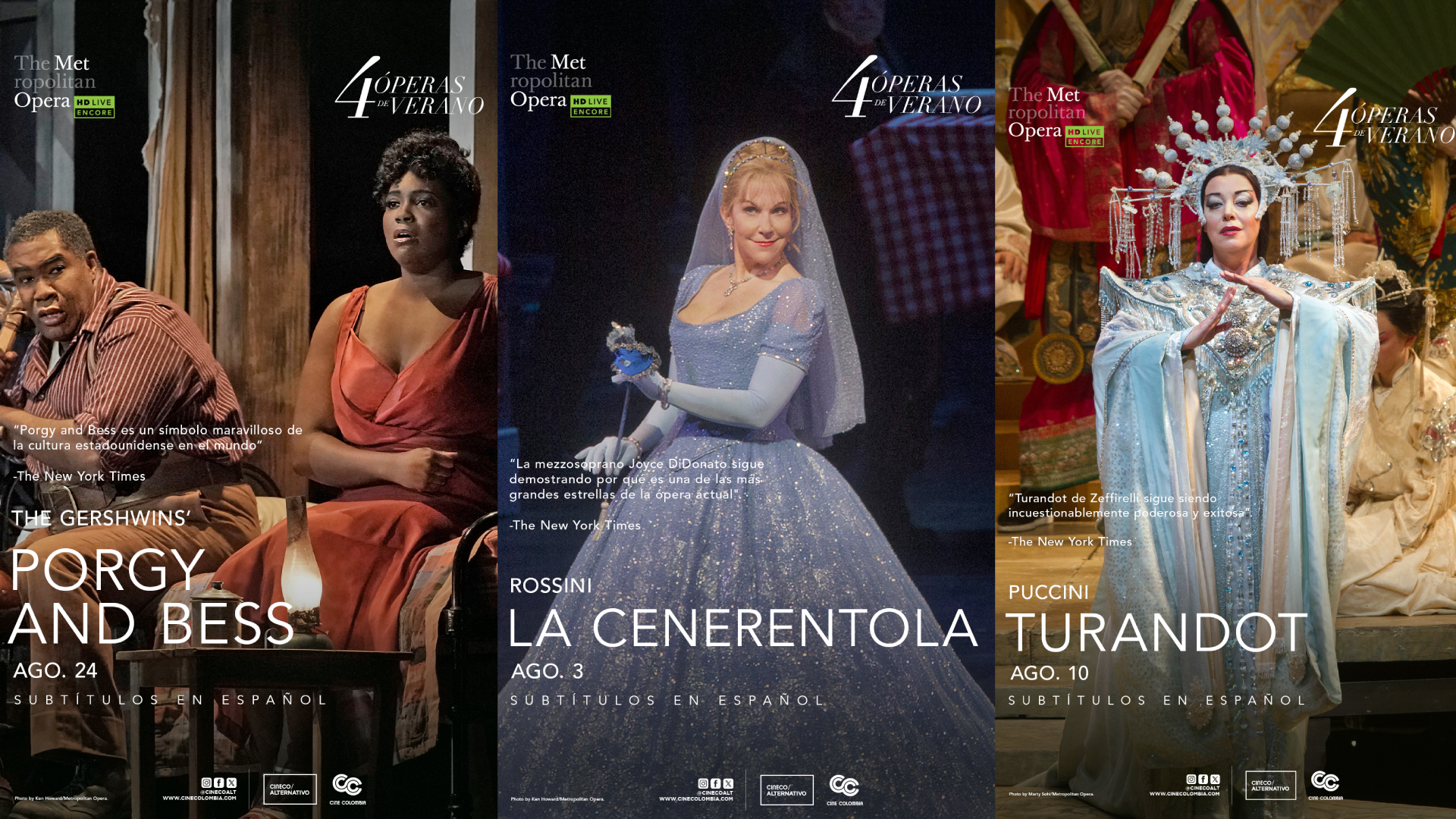 La MetOpera regresa a Colombia: así puedes verla en cines de 8 ciudades del país