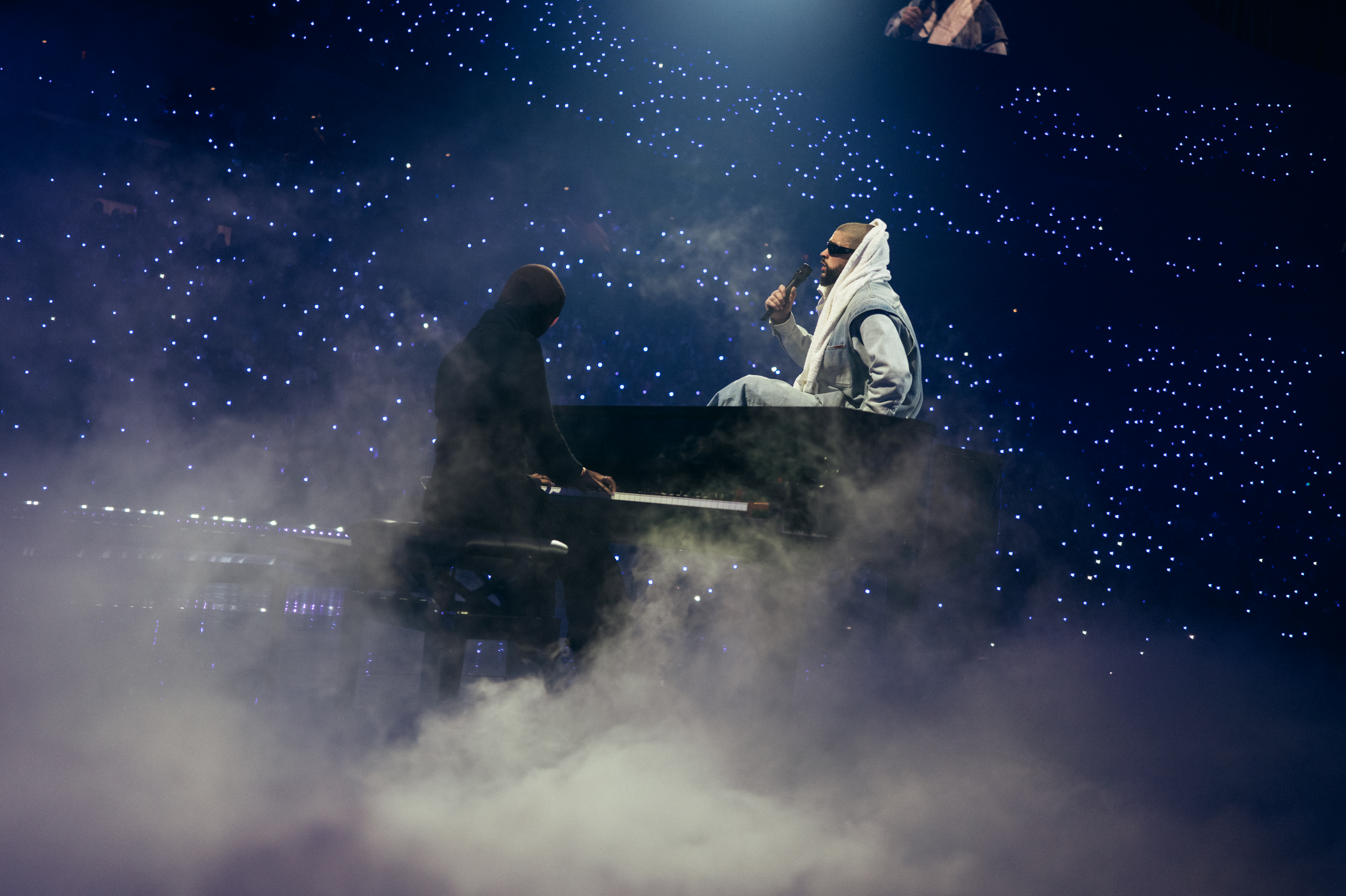 Bad Bunny durante su gira "Most Wanted" en Estados Unidos durante este 2024.