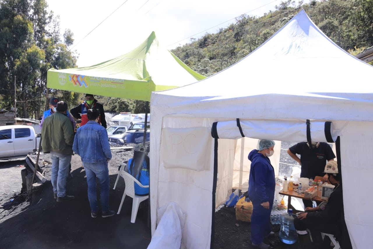 Rescate a mineros de lenguazaque.