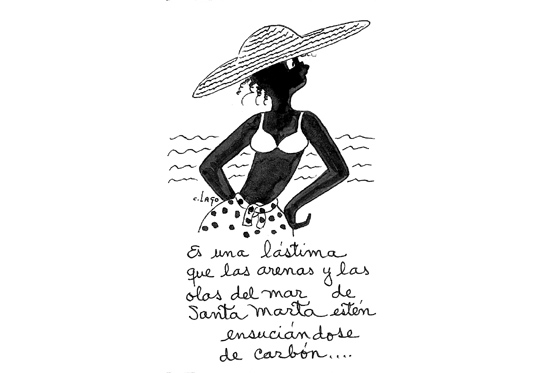 Ensuciándose de carbón