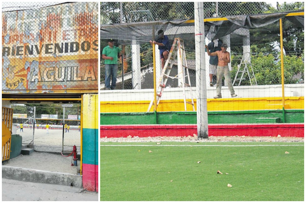 La cancha donde se hizo James