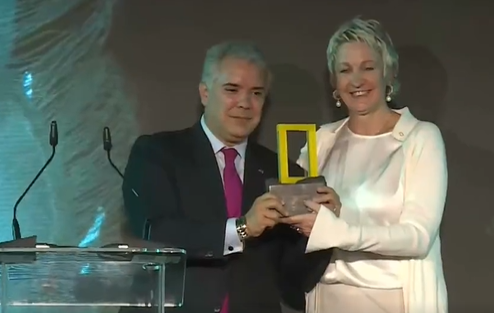 Iván Duque recibió el Premio al Liderazgo Planetario 2022 de National Geographic