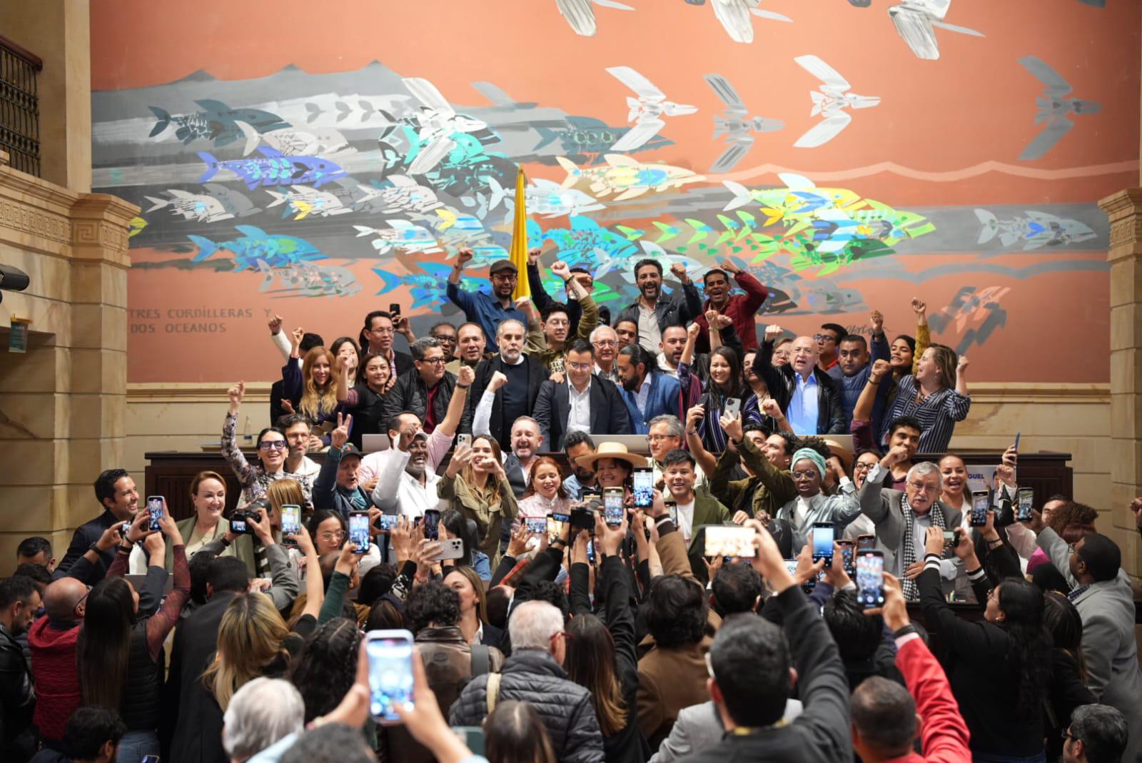 Debate de la reforma pensional en la plenaria de la Cámara, el 28 de junio de 2025.