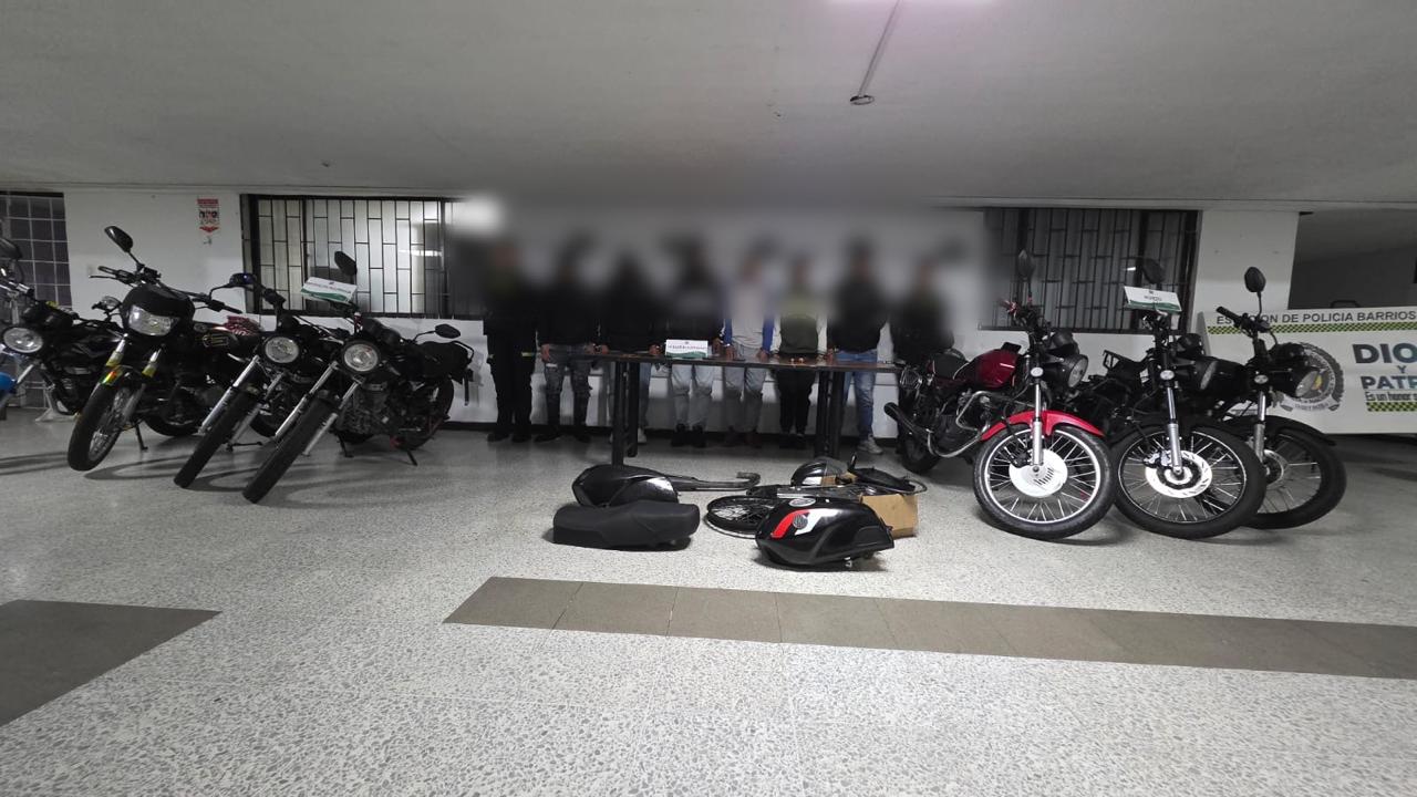 GPS delató casa usada como centro de acopio de motos robadas en Bogotá