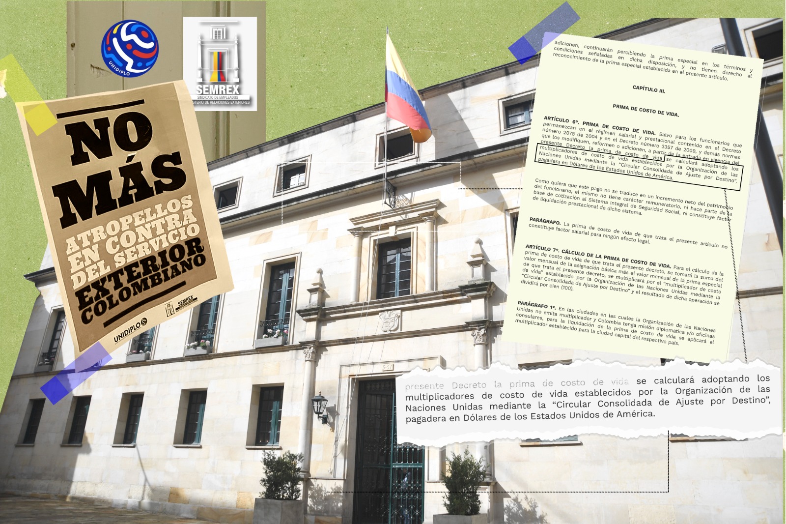 Reducción en prima de costo de vida golpea sueldos de funcionarios en el exterior