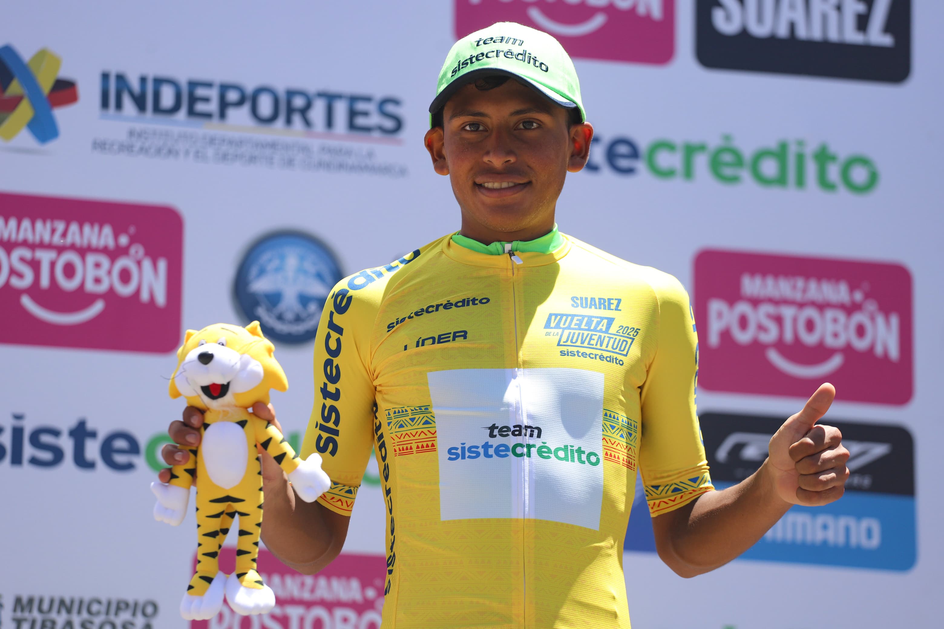 Juan Felipe Rodríguez, el líder de la Vuelta de la Juventud.