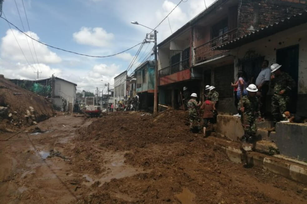 Avalancha en Pereira deja una mujer muerta y cuatro heridos