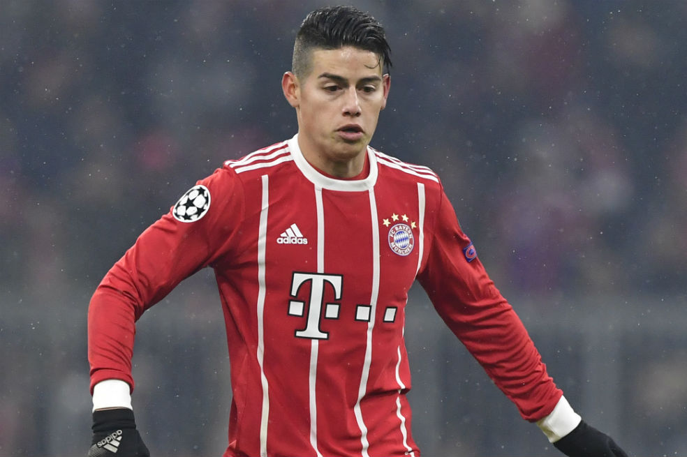 James sería baja del Bayern ante el Hertha