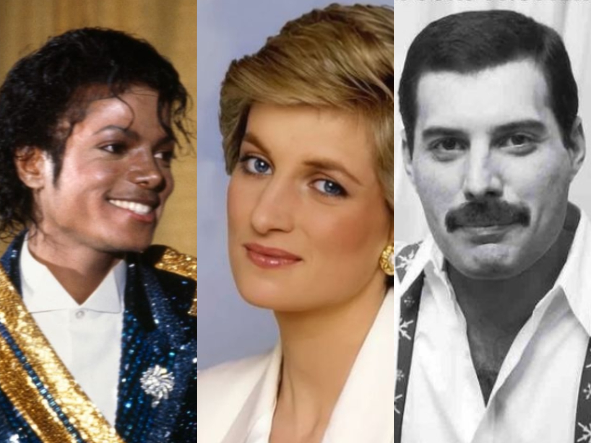 Así se verían Michael Jackson, Lady Di y Freddie Mercury si siguieran vivos