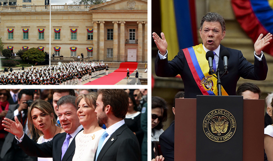 La posesión de Santos, en imágenes