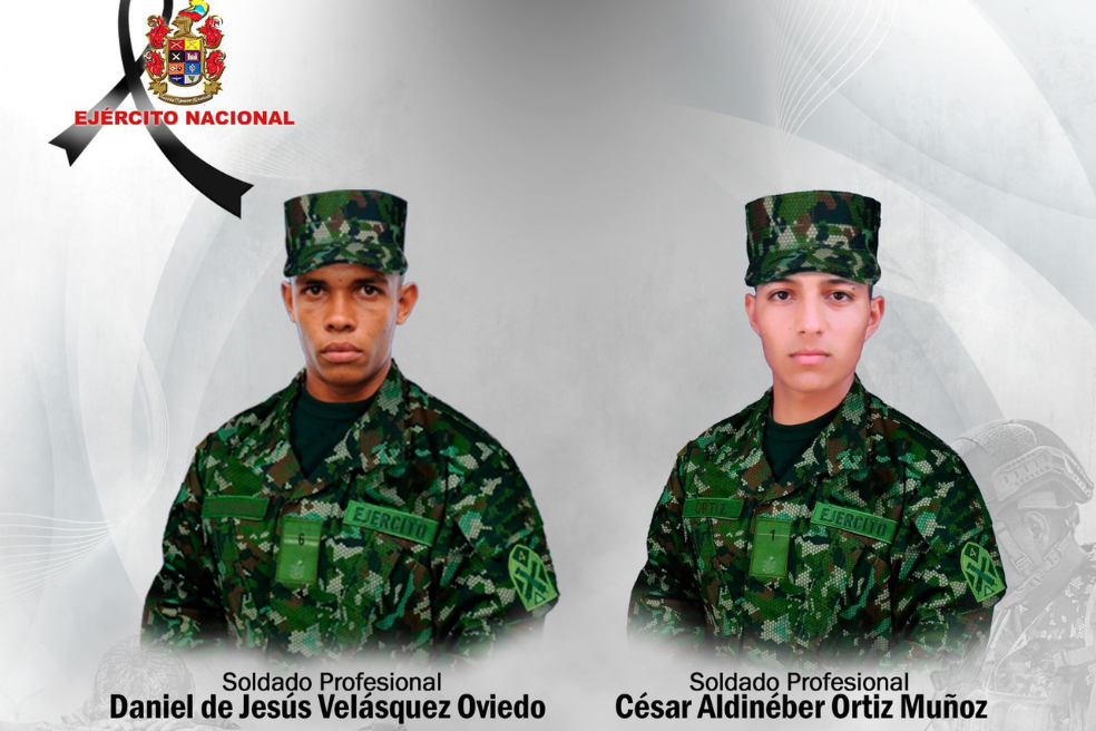 Mueren dos soldados en enfrentamientos con el Clan del Golfo en Antioquia