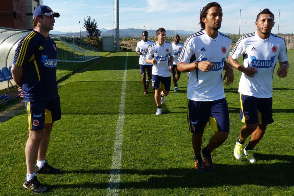 Colombia realizó primera práctica con 18 jugadores
